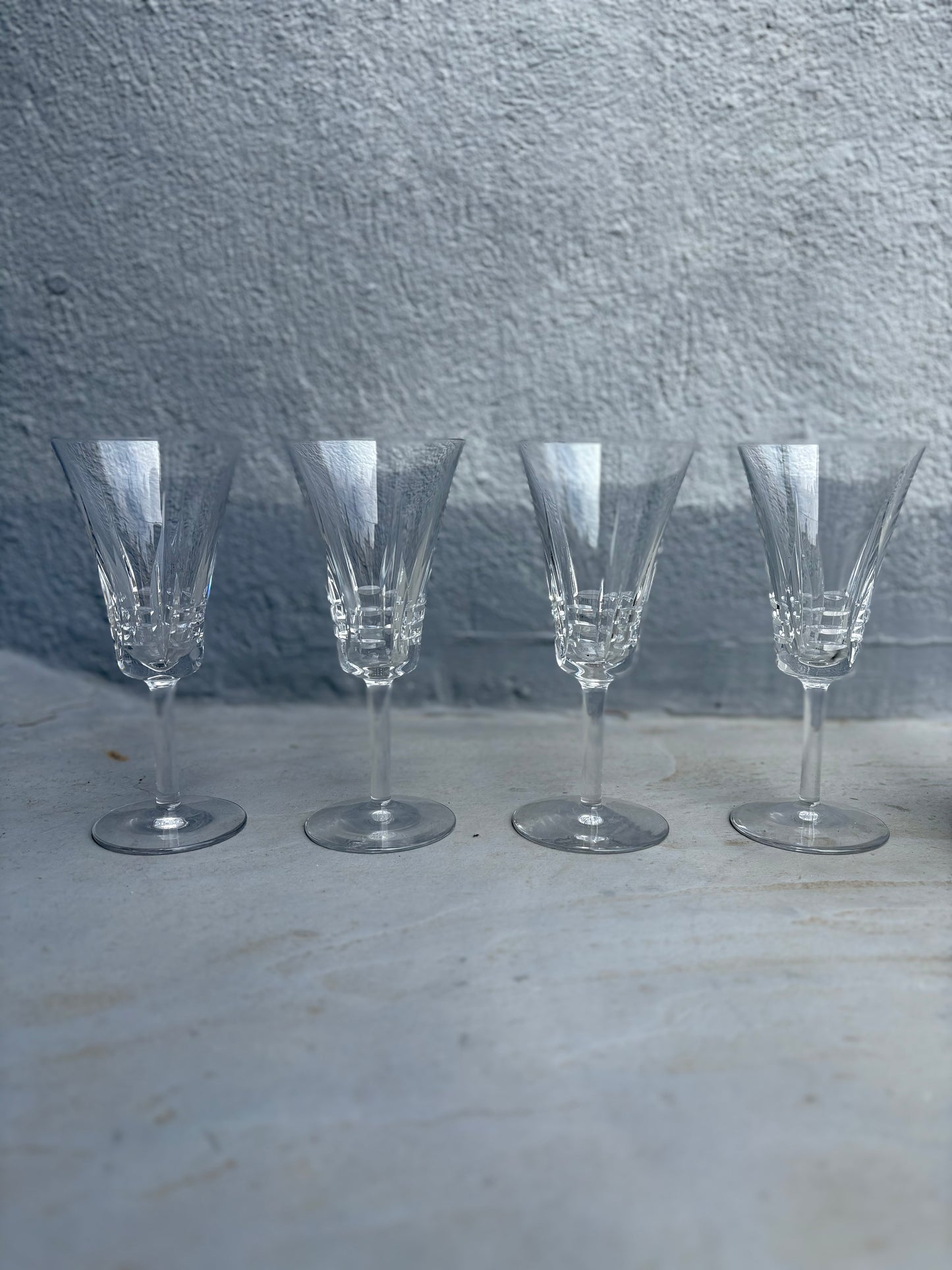 Cristal - 4 verres à vin