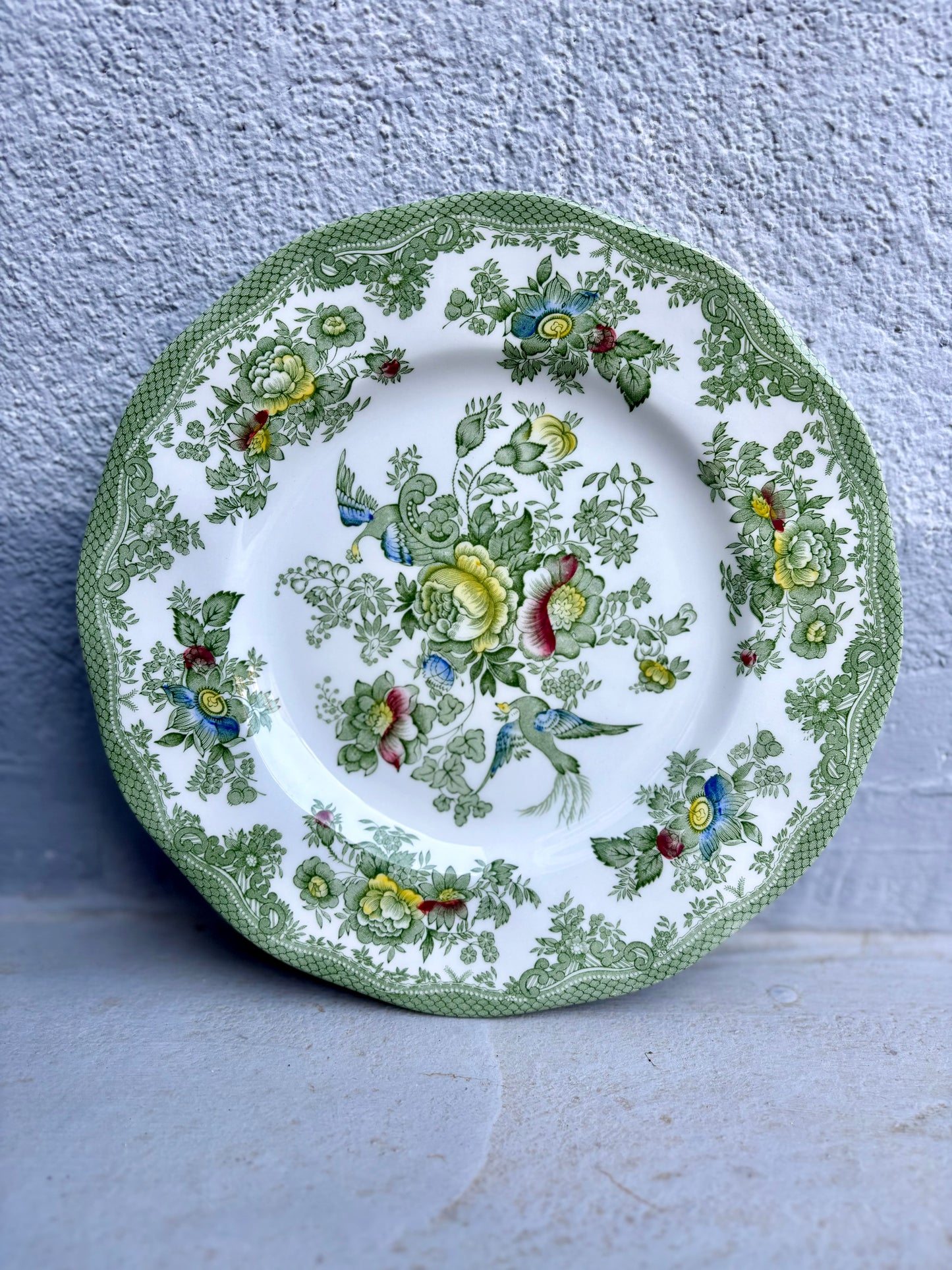 Set de 4 assiettes plates dépareillées